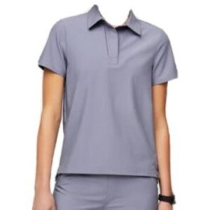 FIGS Vapor Blue Space Dye Top XS